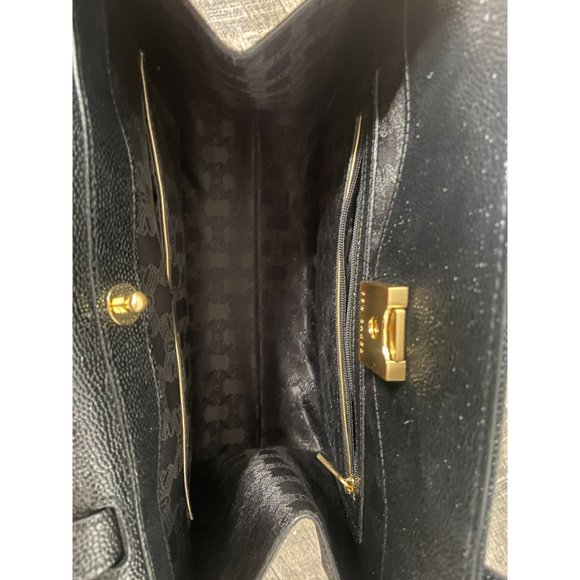 Ted Baker NWOT Bow Shoulder Bag with Removable Strap Black Gold Medium - Picture 5 of 8